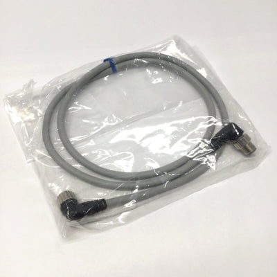 New SMC EX500-AC010-SAPA Interconnect Cable M12 8-Pin Connector, Right-Angle, 1m
