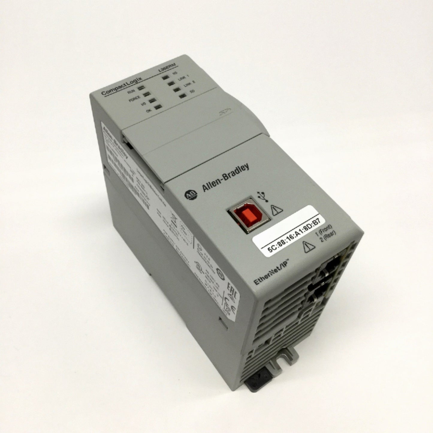 Used Allen Bradley 1769-L36ERM CompactLogix EtherNet/IP Motion Controller 3MB 16-Axis