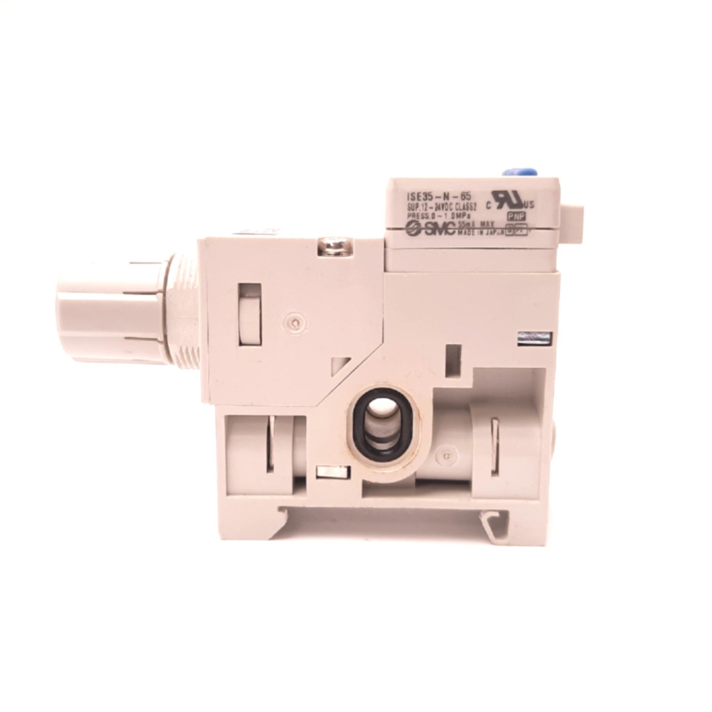 New SMC ISE35-N-65 Pressure Switch Regulator Block 65 PNP, 24VDC, 0-1 MPa