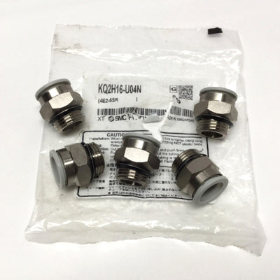 New – Open box Lot of 5 SMC KQ2H16-U04N Male Connector One-Touch Air Fitting Uni 1/2" x Ø16mm