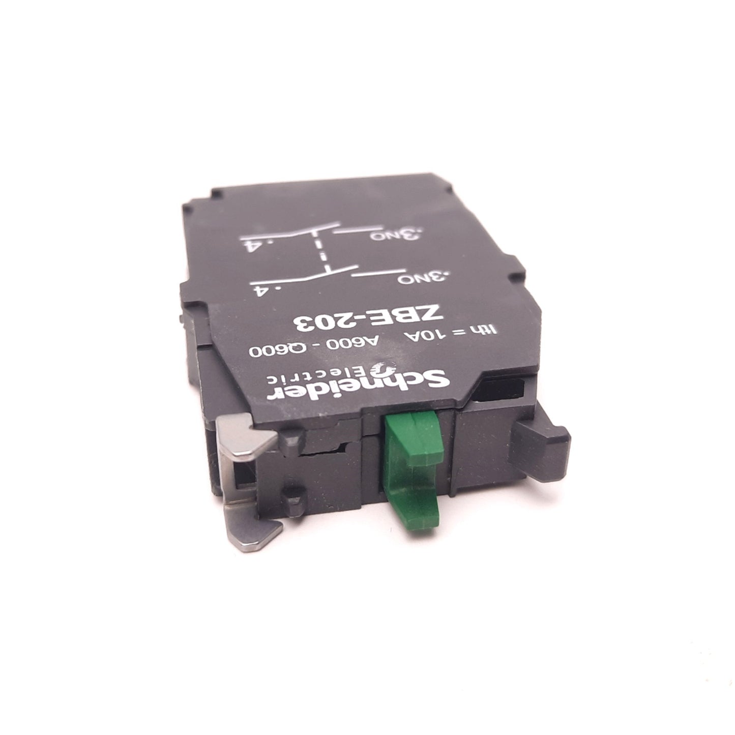 New Schneider ZBE-203 Double Contact Block DPST-2NO 2 Pole 120VAC 10A