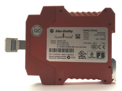 Used Allen Bradley MSR230P Guardmaster Safety Relay Expansion Module, 4x NO, 24VDC
