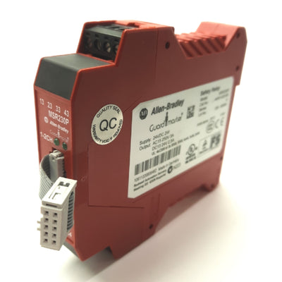 Used Allen Bradley MSR230P Guardmaster Safety Relay Expansion Module, 4x NO, 24VDC
