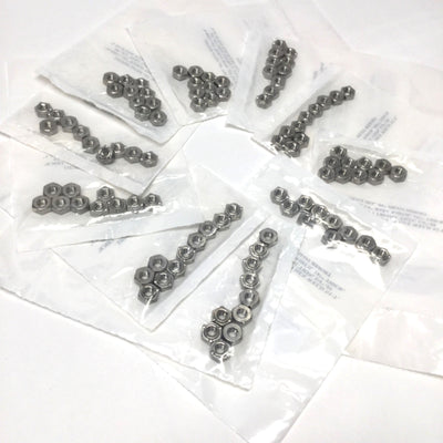 New Lot of 100 Buckeye HS3Z 1420 3-Projection Hex Weld Nuts, 18-8 Stainless, 1/4"-20