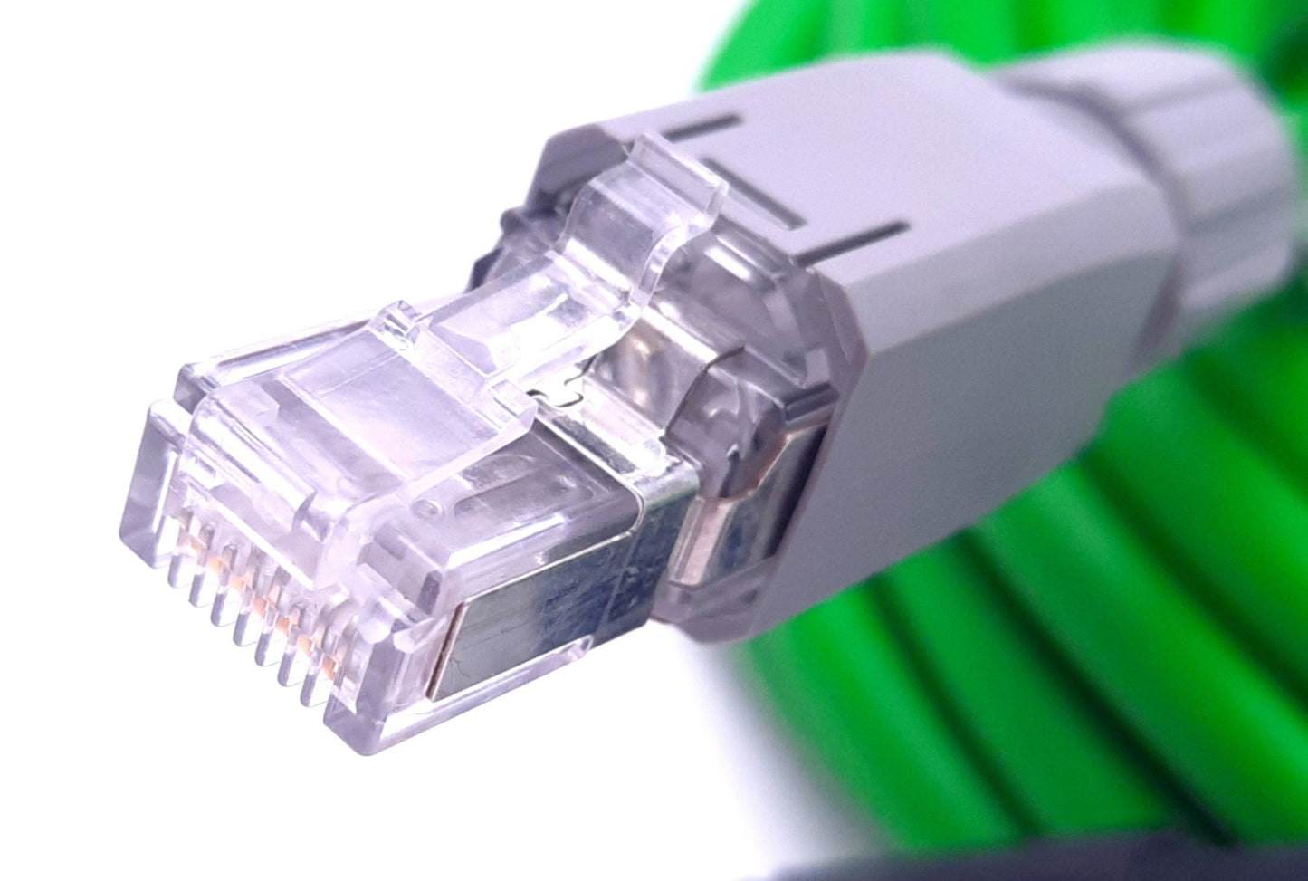 New Numatics QA0410MR0VA04000 D-Coded Cable M12 4-Pin Male to RJ45 Male 10m Length