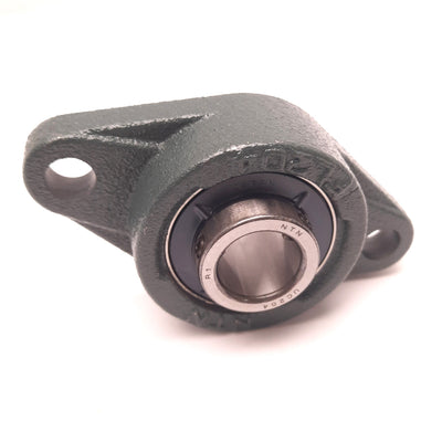 New NTN UCFL204D1 Flange Mount Ball Bearing Cast Iron 2 Bolt 20mm Bore