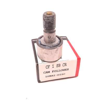 New McGill CF 1 SB CR Cam Follower Cylindrical Steel Stud 25mm, Roller 25mm, 2000lbf