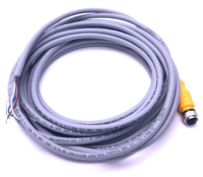 New Turck RKS 4.4T-6 Euro Fast Cordset U99-12135 M12 4-Pin Female to Flying Leads 6m