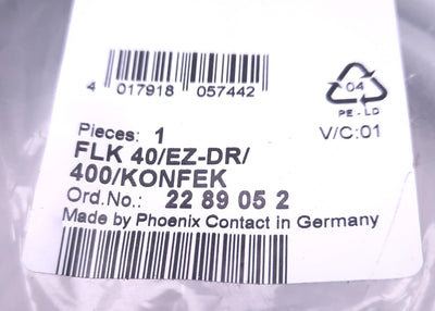 New Phoenix Contact FLK 40/EZ-DR/400/KONFEK Round Cable Set, Two 40 Pos Sockets