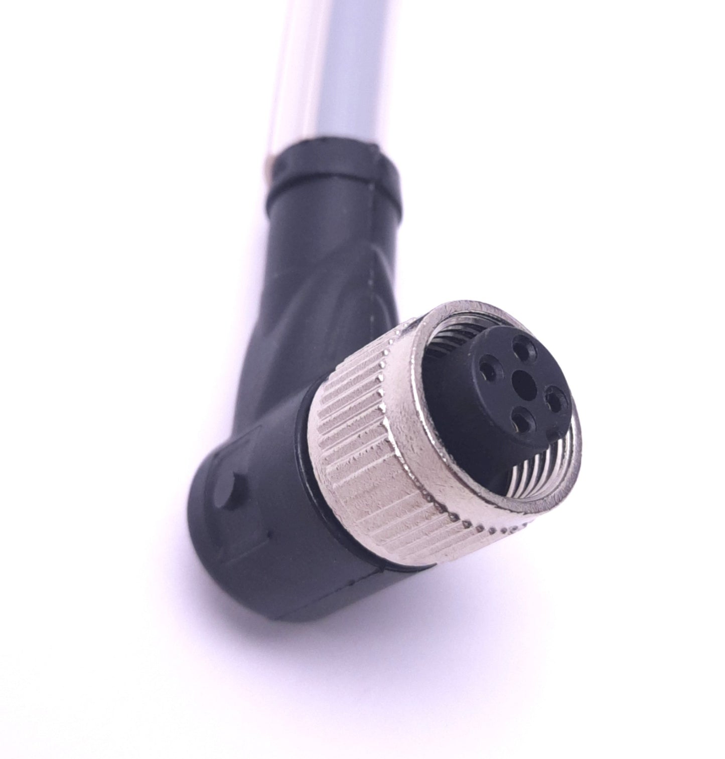 New Pepperl+Fuchs V1-W-5M-PUR-ABG-V1-G Cordset A-Coded M12 4-Pin, Angled to Straight