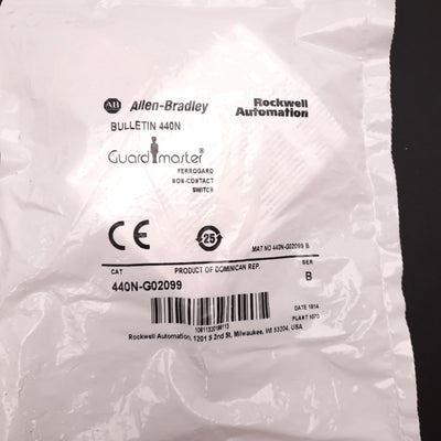 New Allen Bradley 440N-G02099 Safety Non Contact Switch 6Pin 2NC 1NO 24VDC 1A