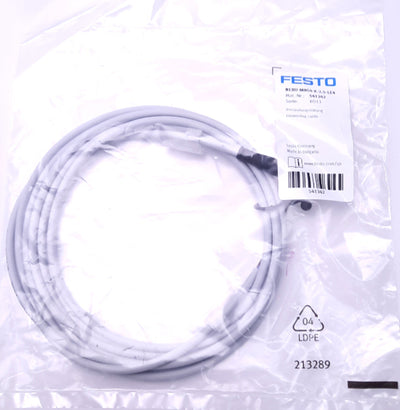 New Festo NEBU-M8G4-K-2.5-LE4 Single End Cordset M8 4-Pin Female A-Code to Leads