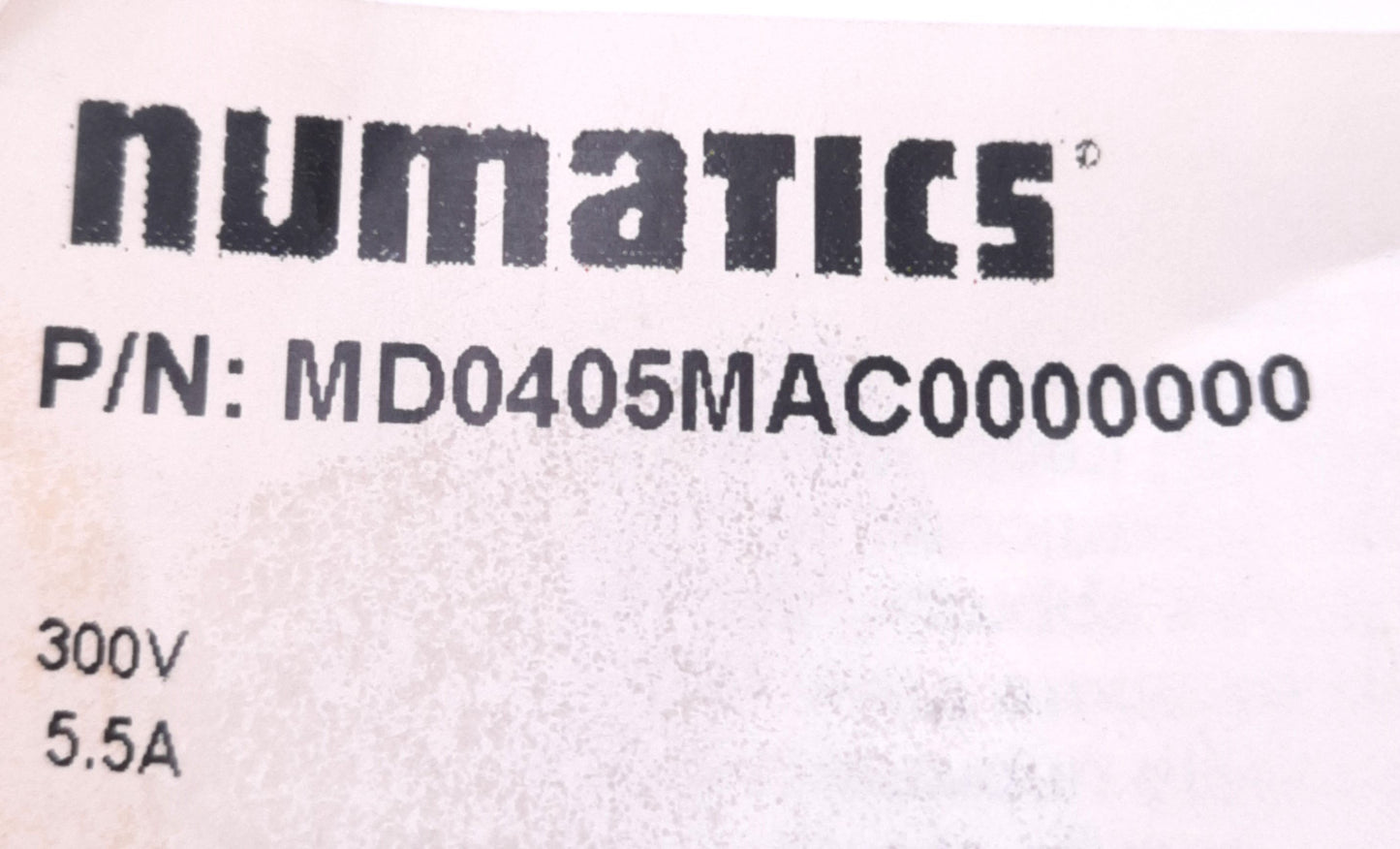 New – Open box Numatics MD0405MAC0000000 Single End Cordset 7/8" Mini Female Elbow to Leads, 5m