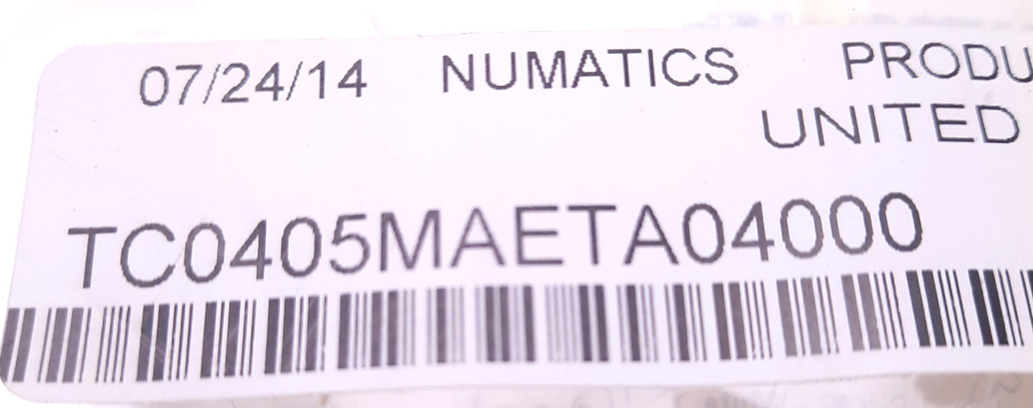 New Numatics TC0405MAETA04000 Extension Cable M12 4-Pin Male to Female, 5m, 300v 4A