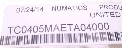 New Numatics TC0405MAETA04000 Extension Cable M12 4-Pin Male to Female, 5m, 300v 4A