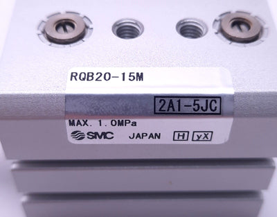 New SMC RQB20-15M Pneumatic Cylinder 20mm Bore 15mm Stroke, Male Rod End