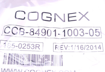 New Cognex CCB-84901-1003-05 Ethernet Communication Cable RJ45 to M12 8-Pin, 5m