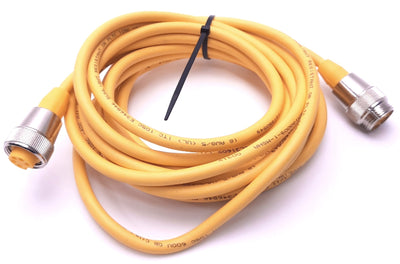 New Turck RSM RKM 50-5M Double Ended Cordset 7/8" 5-Pin Male to Female, Straight
