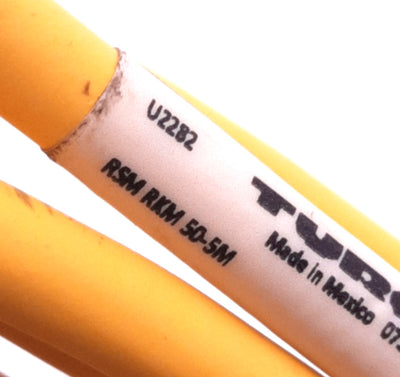 New Turck RSM RKM 50-5M Double Ended Cordset 7/8" 5-Pin Male to Female, Straight