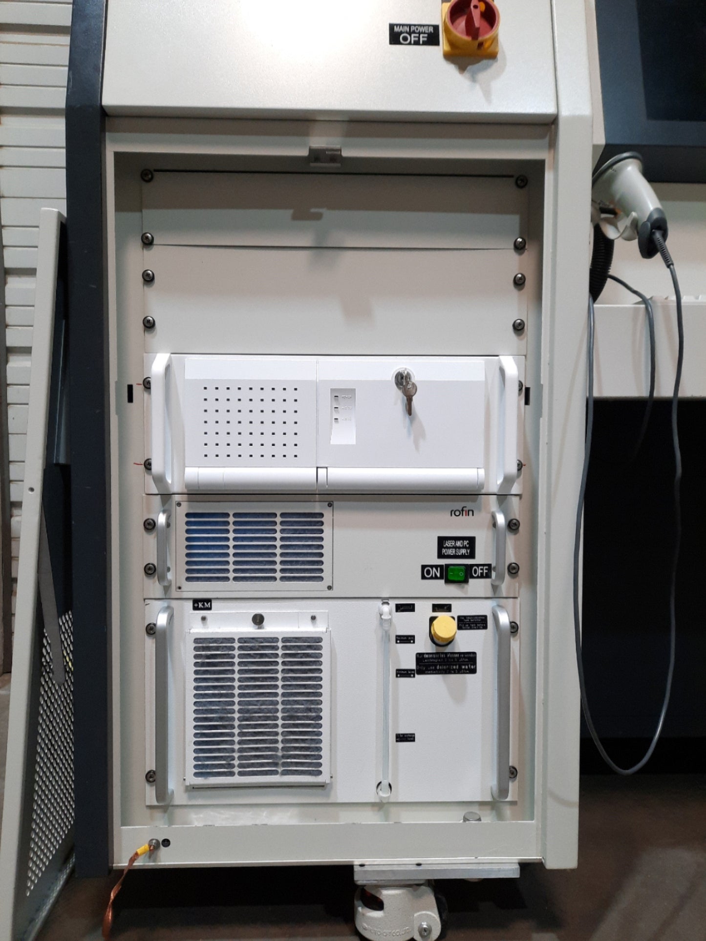 Used Rofin RSM 20E SHG Laser Marking System, 12W @ 532nm, 270mm Z, 1? 220VAC