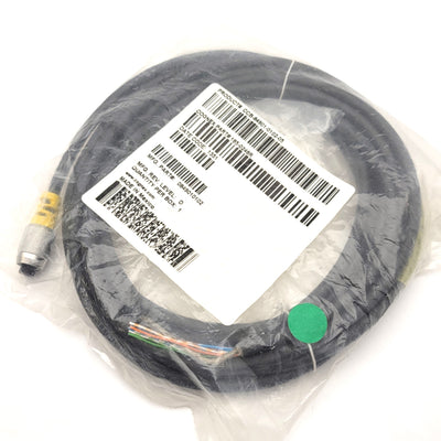 New – Open box Cognex CCB-84901-0102-05 Insight Power & I/O Breakout Cable M12, 5 Meter