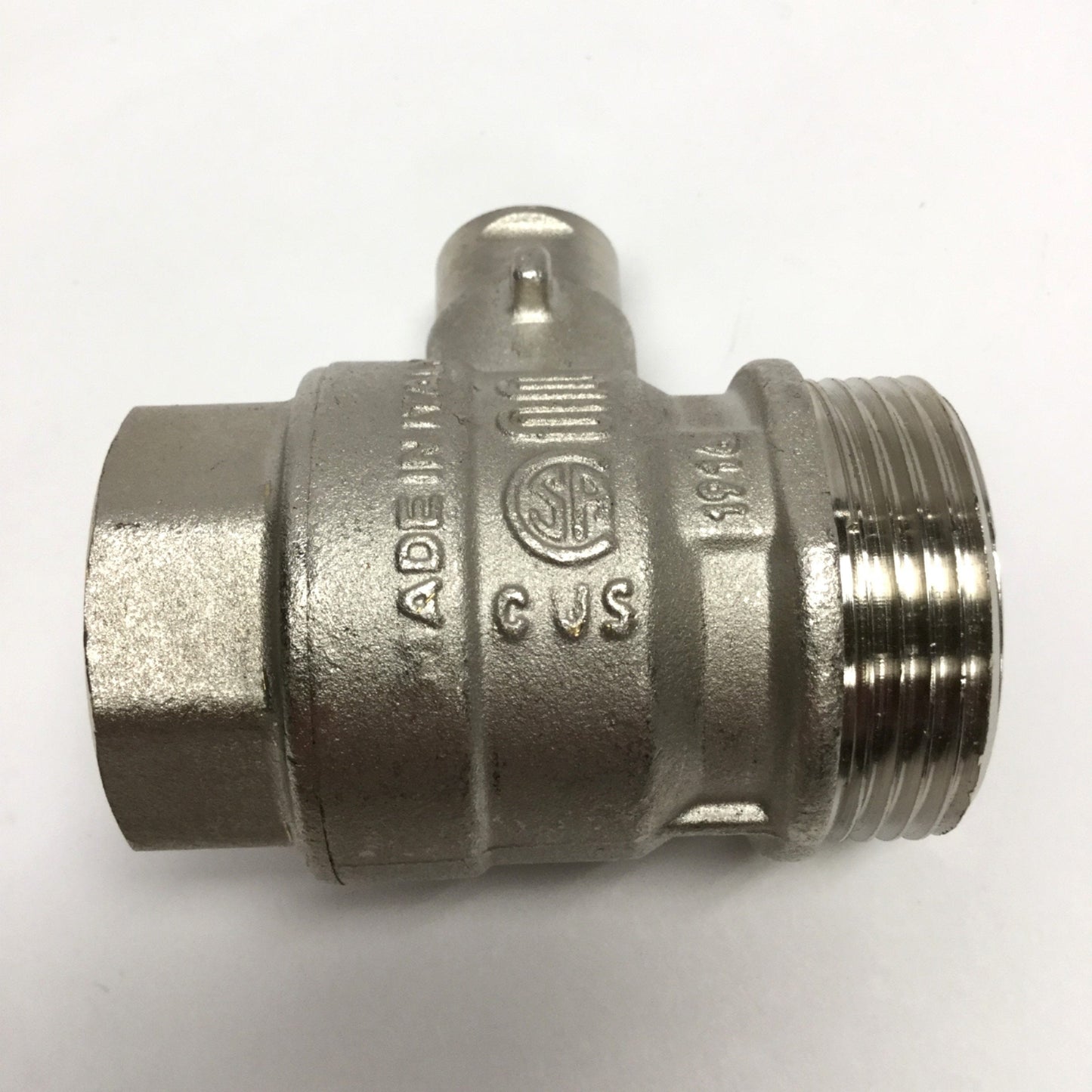 New – Open box ENOLGAS Swift-O-Matic ISO Ball Valve DN25 1" Male/Female, Nickel Plated Brass