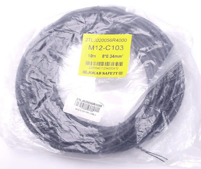 New ABB M12-C103 Connector Cable M12 8-Pin Female to Flying Leads, 10m Length