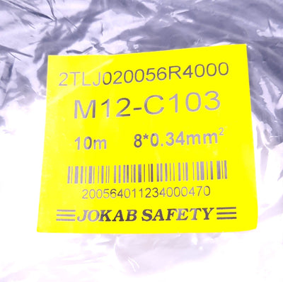 New ABB M12-C103 Connector Cable M12 8-Pin Female to Flying Leads, 10m Length