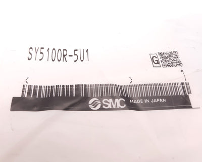 New SMC SY5100R-5U1 Solenoid Valve, Air, 2 Position Single Solenoid 24VDC, 5.93CFM