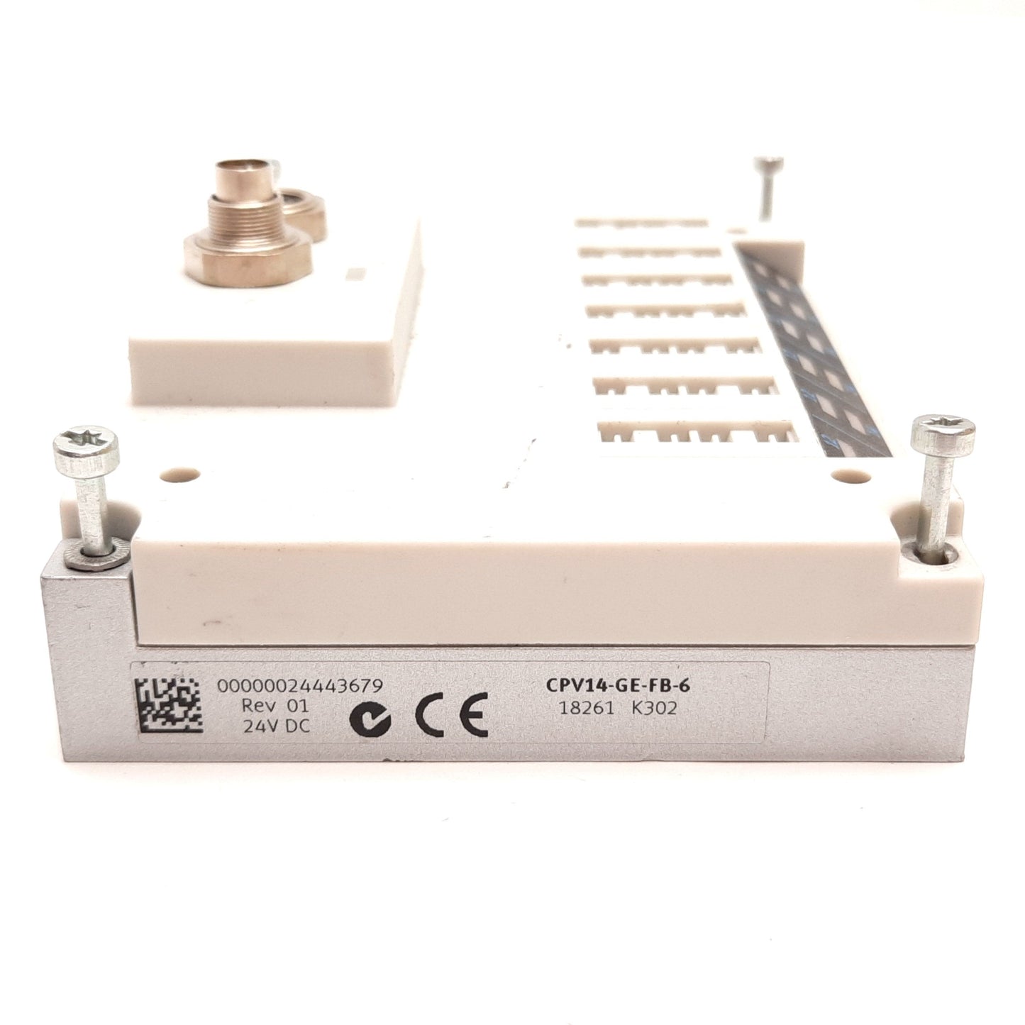 Used Festo CPV14-GE-FB-6 Manifold Valve Terminal Interface, 6-Position, 24VDC, 5-Pin