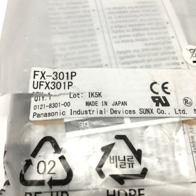 New SunX FX-301P NAVI Fiber Optic Sensor Amplifier PNP 3-Wire Out, 12-24VDC w/Cable