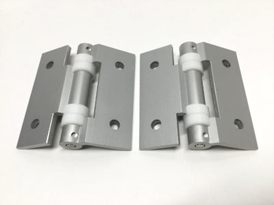 Used Lot of 2 LAMP HG-CV65 Aluminum Clean Room Door Butt Hinges, 2 Holes/Leaf 60x65mm