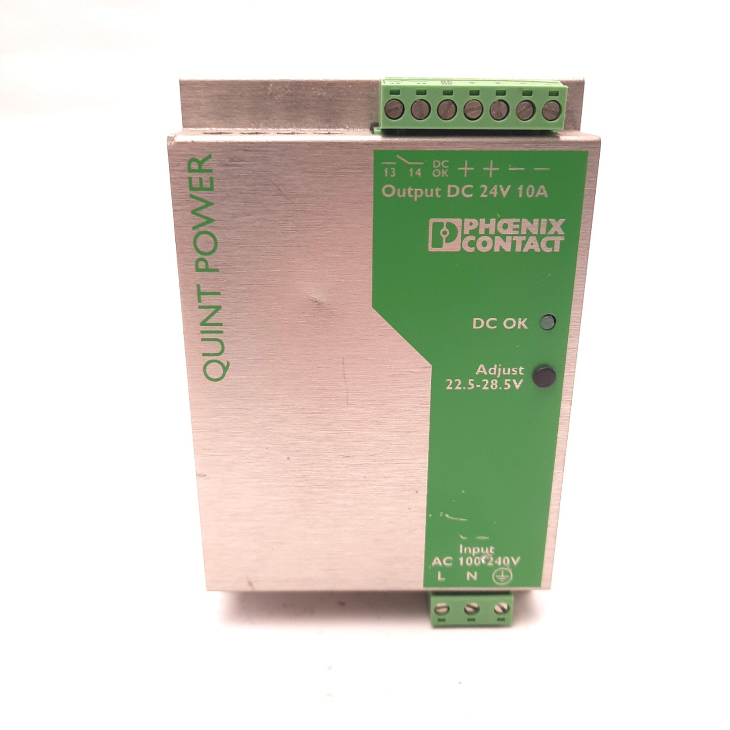 Used Phoenix Contact QUINT-PS-100-240AC/24DC/10 Power Supply 85-264VAC, 24VDC, 10A