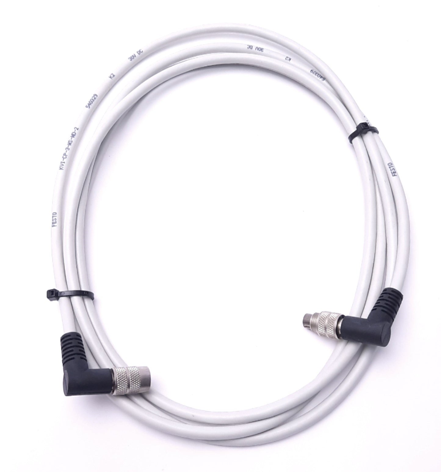 New Festo KVI-CP-3-WS-WD-2 Ninety Degree Connection Cable M9 5-Pin, 2m, 540329