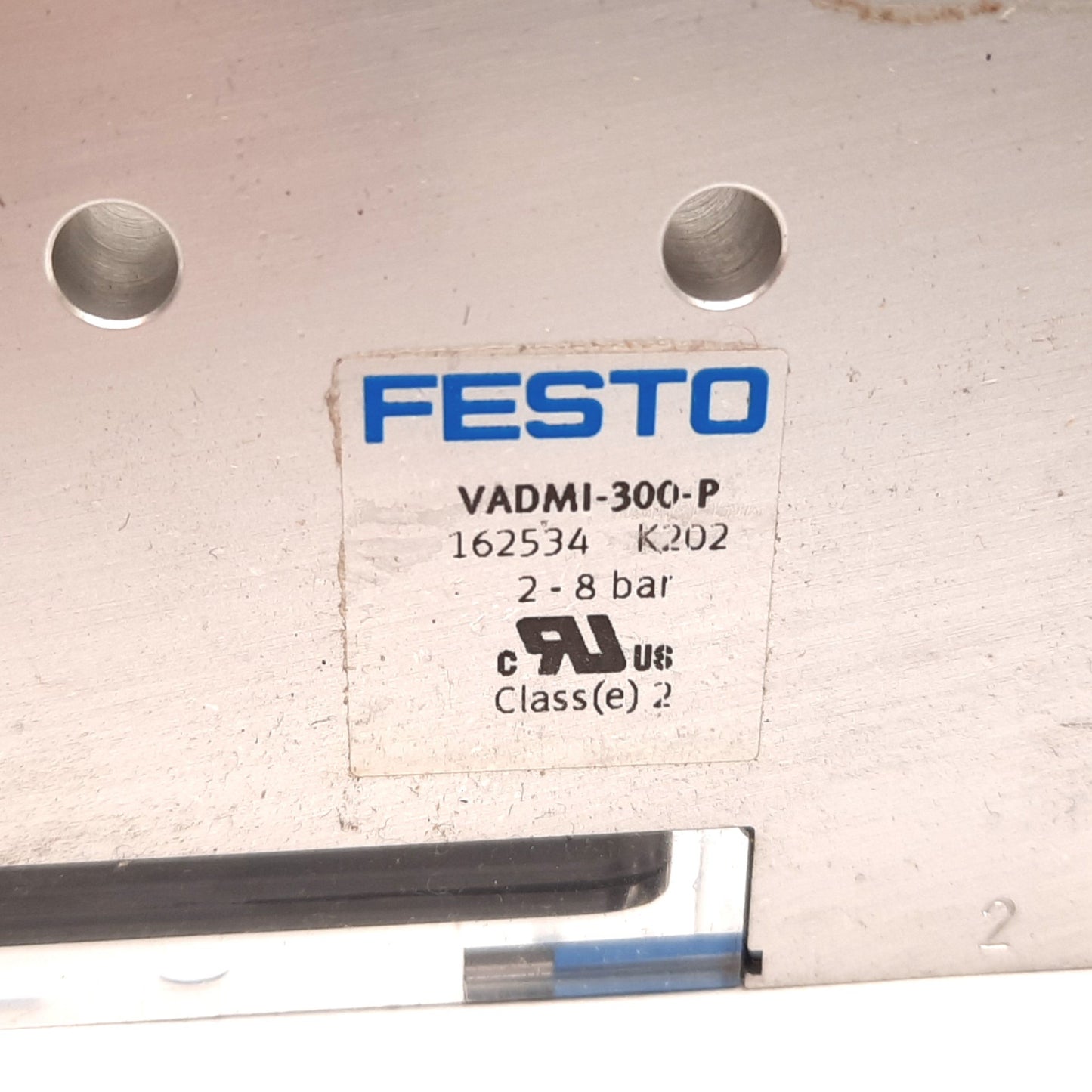 Used Festo VADMI-300-P Vacuum Generator, PNP, 24VDC, 2-8 Bar, G3/8", G1/4"
