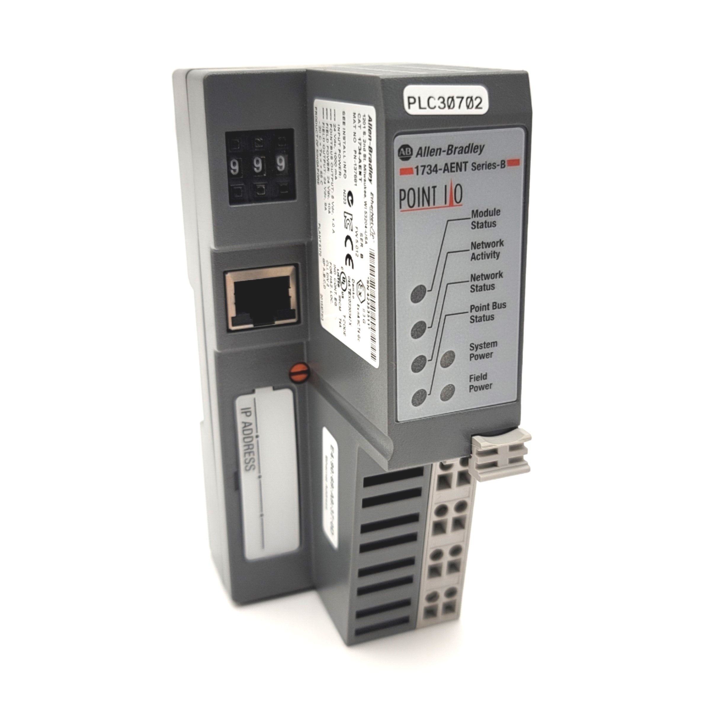 Allen Bradley 1734-AENT 1734 Point I/O EtherNet IP Adapter 24VDC 10/10 ...