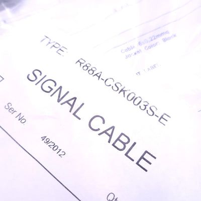 New Omron R88A-CSK003S-E Safety Signal Cable CN8, Mini I/O to Flying Lead, 3m Length