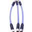 Used Lot of 3 Burkert 772492 Bus Cable Extension M12 5-Pin M/F, 0.1M Length