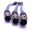 Used Lot of 3 Burkert 772492 Bus Cable Extension M12 5-Pin M/F, 0.1M Length