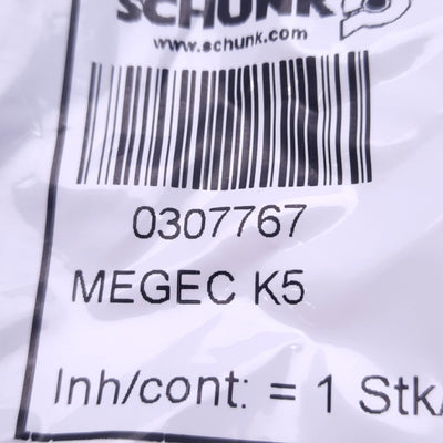 New Schunk 0307767 Power Supply Cable M8 4-Pin Male to Flying Leads, 5m Length