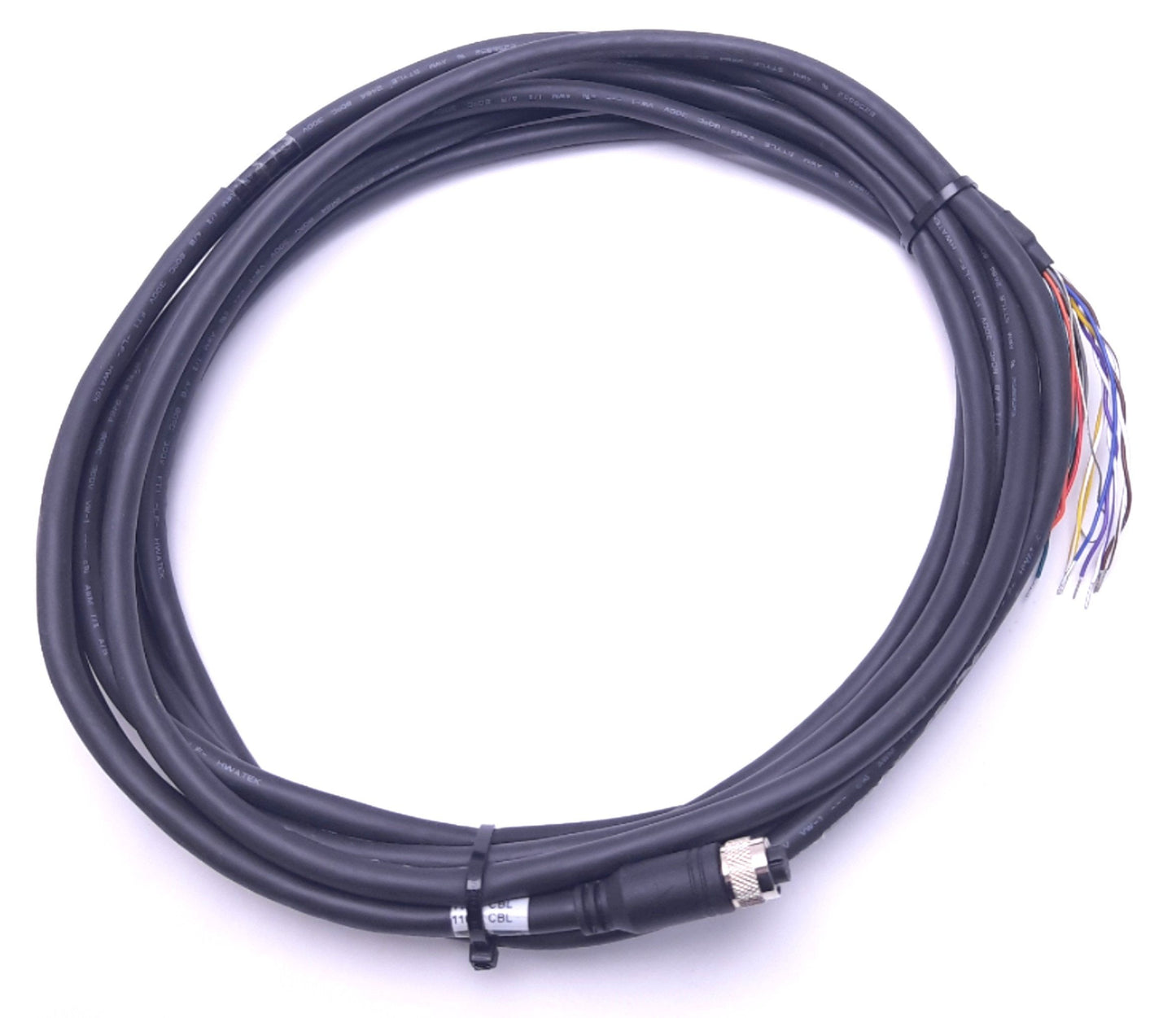 New COGNEX CCB-PWRIO-05 185-1196R Rev A 5 Meter Breakout Cable, M12 12-Pin