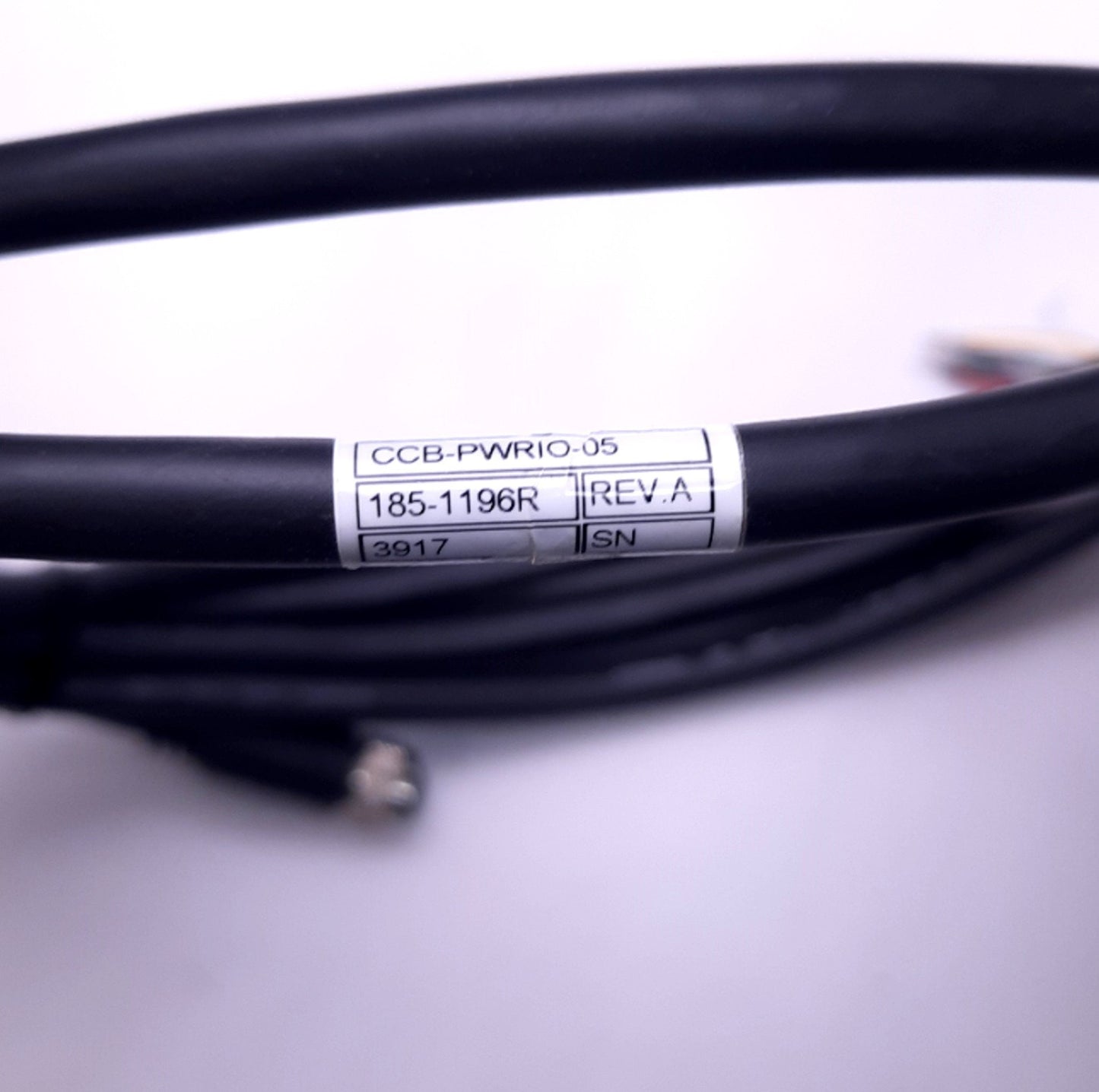 New COGNEX CCB-PWRIO-05 185-1196R Rev A 5 Meter Breakout Cable, M12 12-Pin