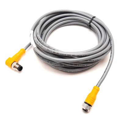 New Turck RKC 8T-6-WSC 8T Cordset, 8-Pin M12 90ø Male To Straight Female, 6m