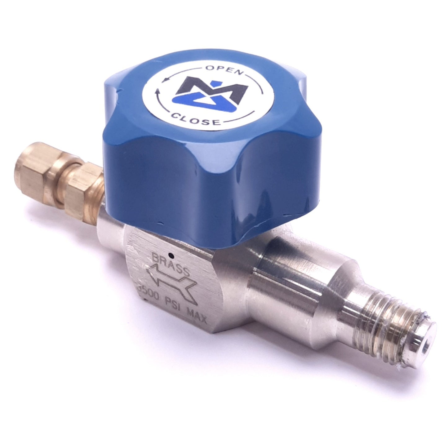 Used Matheson LMF4373PB Diaphragm Valve 3500 Psi Max, 1/4" NPT ,Long Inlet