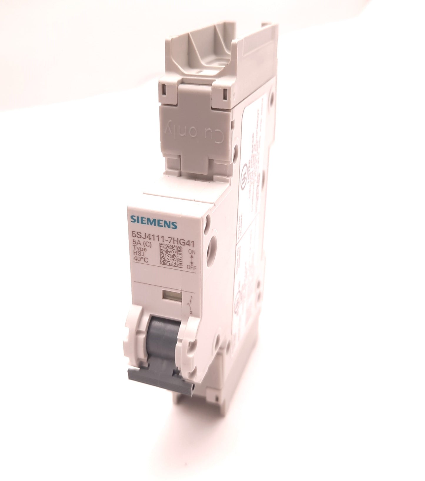 New Siemens 5SJ4111-7HG41 Miniature Circuit Breaker Single Pole 240VAC 125VDC 5A