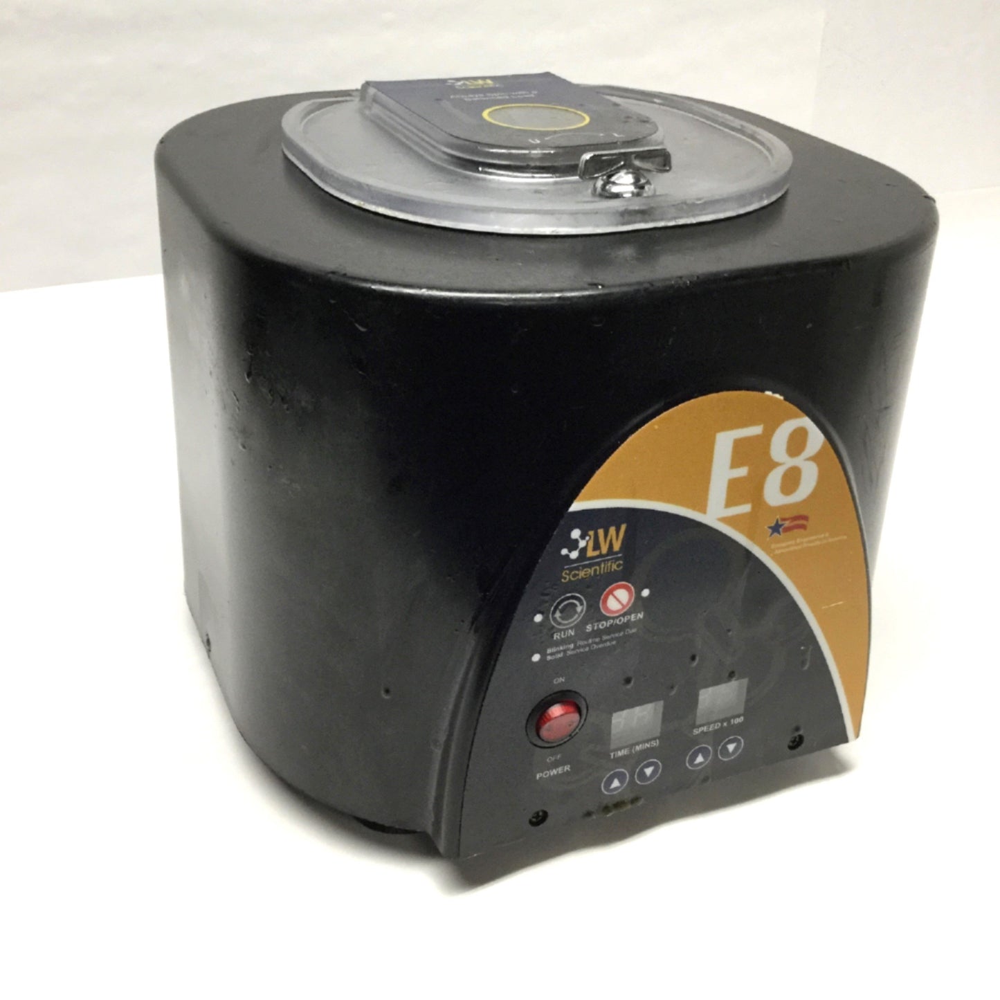 Used LW E8C-U8AD-15T3 Digital Speed/Time 8-Place Angled Test Tube Centrifuge, 3500RPM