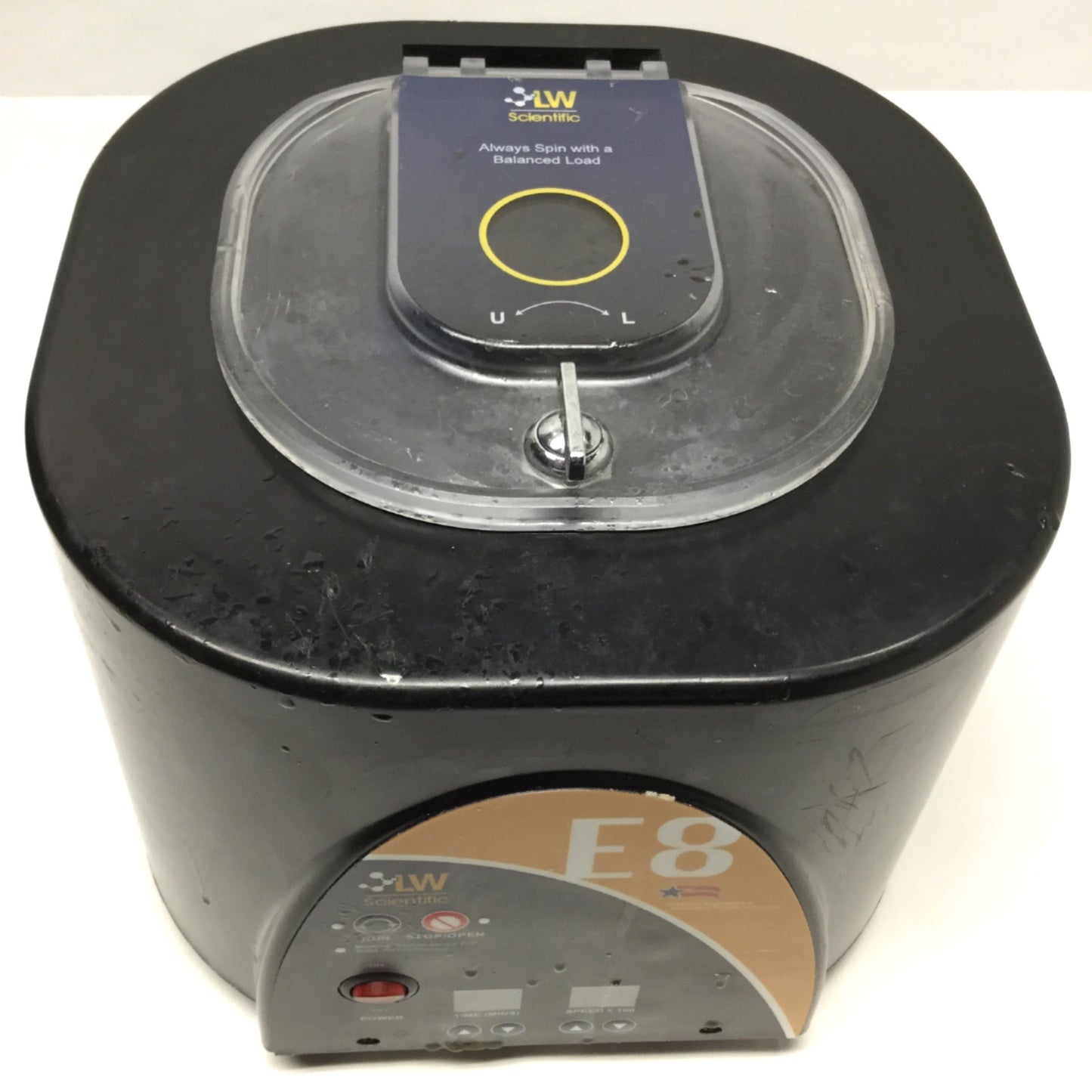 Used LW E8C-U8AD-15T3 Digital Speed/Time 8-Place Angled Test Tube Centrifuge, 3500RPM