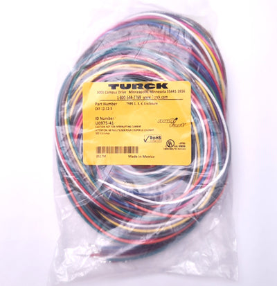 New Turck CKF12-12-3 U0975-41 MultiFast Receptacle M23 Female to Flying Leads, 3m