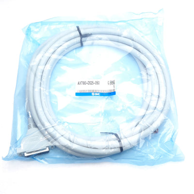New SMC AXT100-DS25-050 Connector Cable DB25F to Flying Leads 5m, VQ1000, VV5Q*