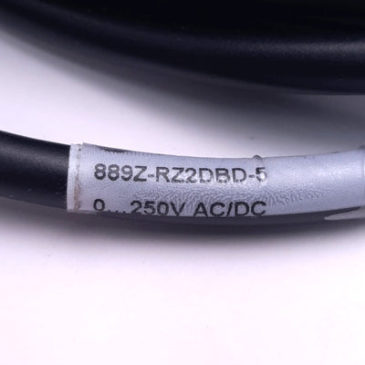 New Allen-Bradley 889Z-RZ2DBD-5 DIN Valve C Style Cordset Female, 250v AC/DC, 5m